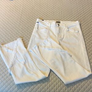 Citizens of Humanity Drew Fray High Rise Crop Flare Jeans